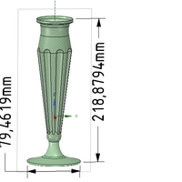 vase v13-05 for 3d-print or cnc - Thumbnail 9