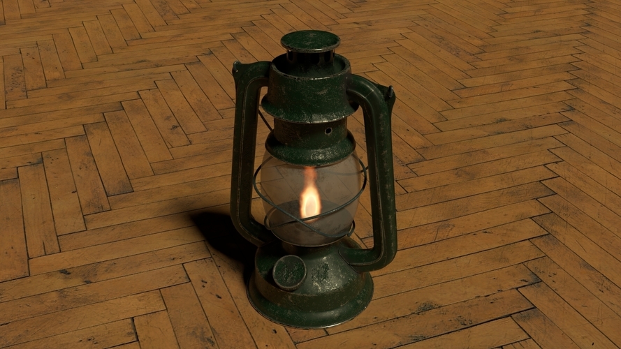 Oil Lamp 3D Print 258703