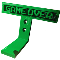 Small Game Over headset hanger 3D Printing 258717