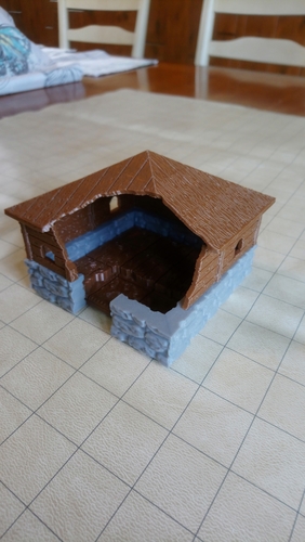 Burned Cottage / House 3D Print 258783