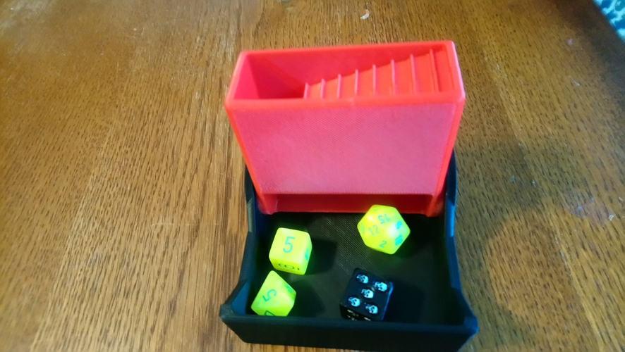 Portable Folding Dice Tower / Storage 3D Print 258785