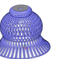 Lights Lampshade v18 for real 3D printing  - Thumbnail 9