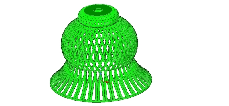 Lights Lampshade v18 for real 3D printing 