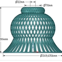 Lights Lampshade v18 for real 3D printing  - Thumbnail 18