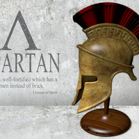 Small Spartan Helmet 3D Printing 258872