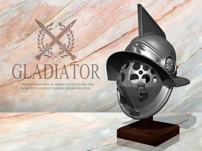 Gladiator Helmet 3D Print 258876