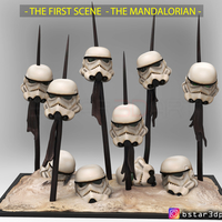 Small STORM TROOPER 2019 - THE FIRST SCENE  MANDALORIAN 2019 3D Printing 258930
