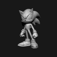 Small Sonic Fan Art 3D print model 3D Printing 258962