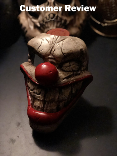 Twisted metal killer clown mask cosplay halloween helmet