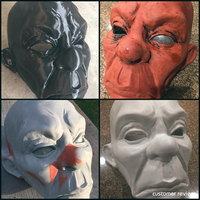 Clown Mask Dark Knight Cosplay Halloween STL File - Thumbnail 12