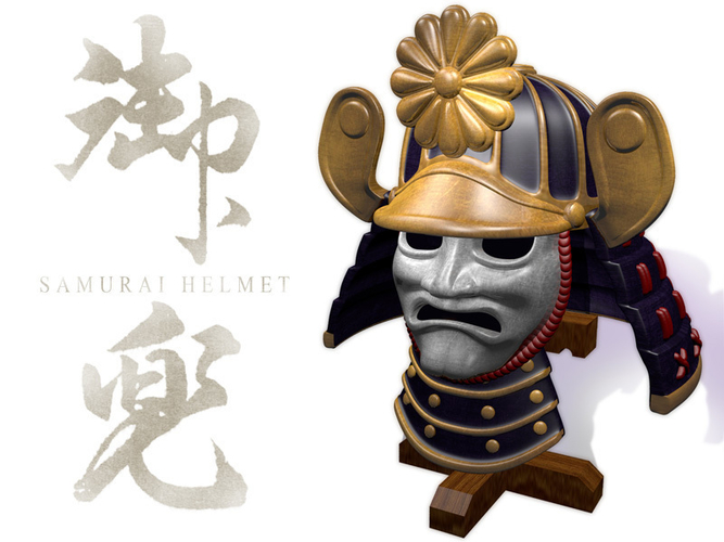 Samurai Helmet 3D Print 259001