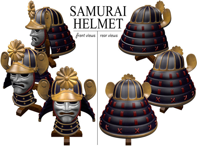 Samurai Helmet 3D Print 259002