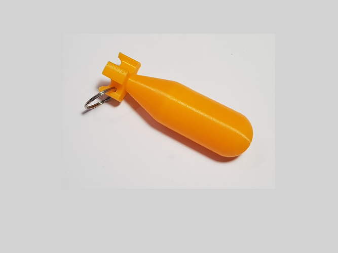 FALLOUT NUKA BOMB CONTAINER KEY CHAIN 3D Print 259158