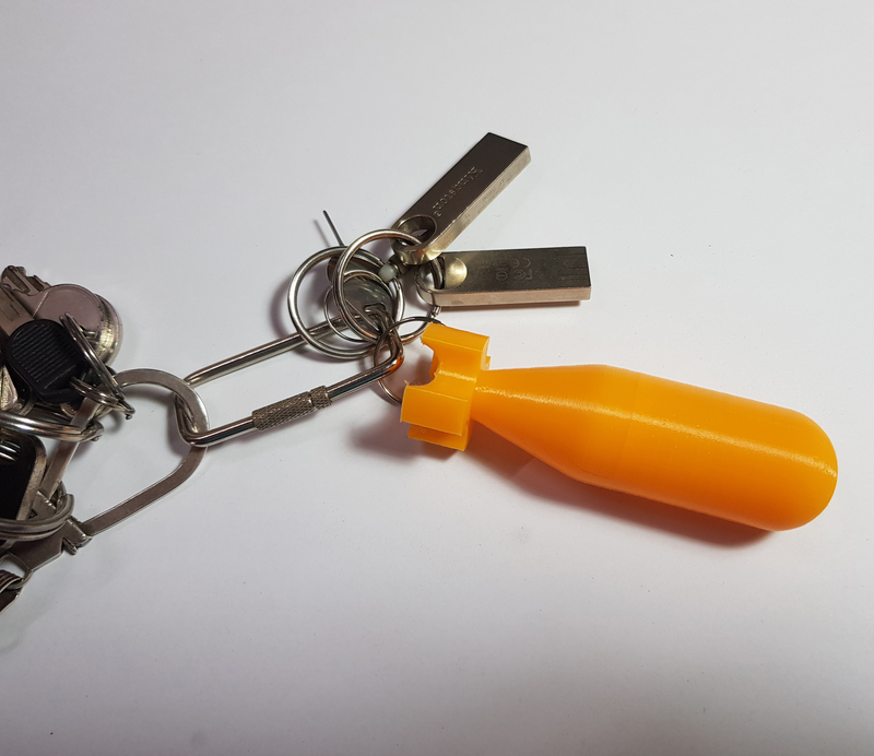 FALLOUT NUKA BOMB CONTAINER KEY CHAIN