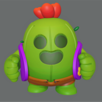Brawl Stars- Spike figurine - Thumbnail 5
