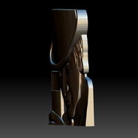Portrait STL bas-relief Clockwork orange - Thumbnail 4