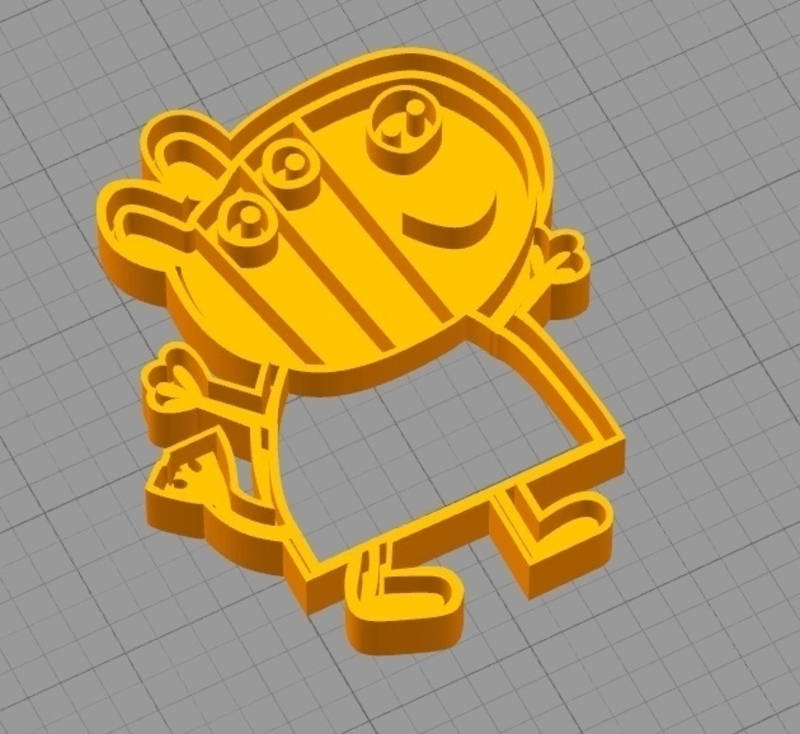  ZOE ZEBRA (from PEPPA PIG) COOKIE CUTTER