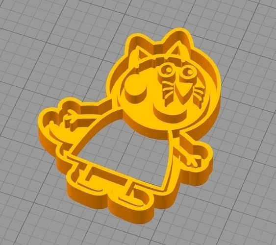 CANDY CAT (from PEPPA PIG) COOKIE CUTTER 3D Print 259294