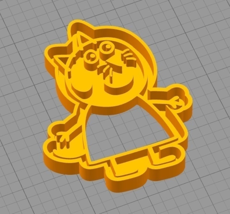 CANDY CAT (from PEPPA PIG) COOKIE CUTTER