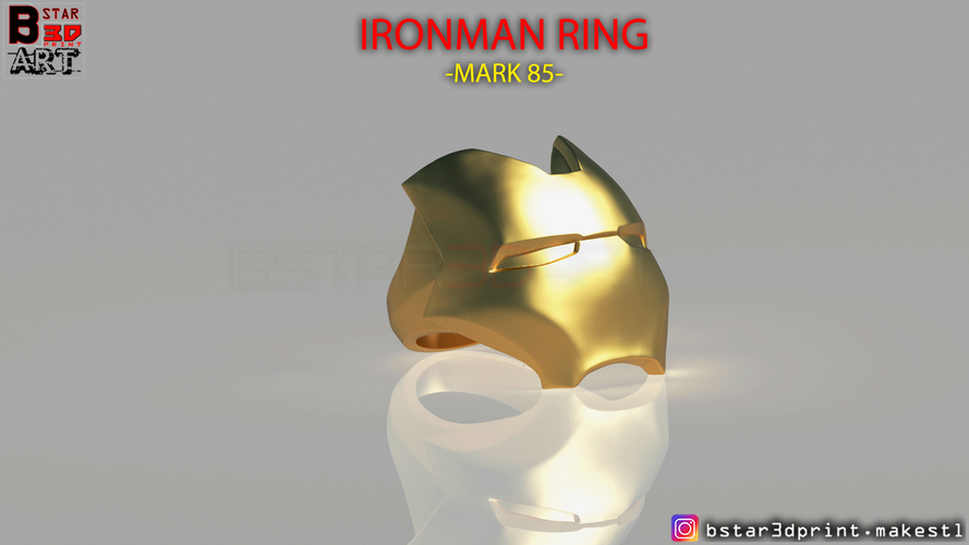 IRON MAN RING - jewelry Mark 85 - Infinity war  3D Print 259319