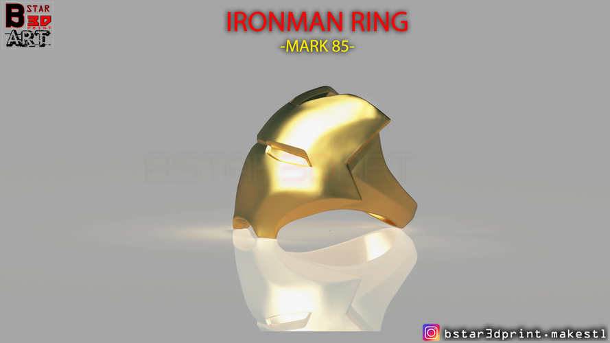 IRON MAN RING - jewelry Mark 85 - Infinity war  3D Print 259320