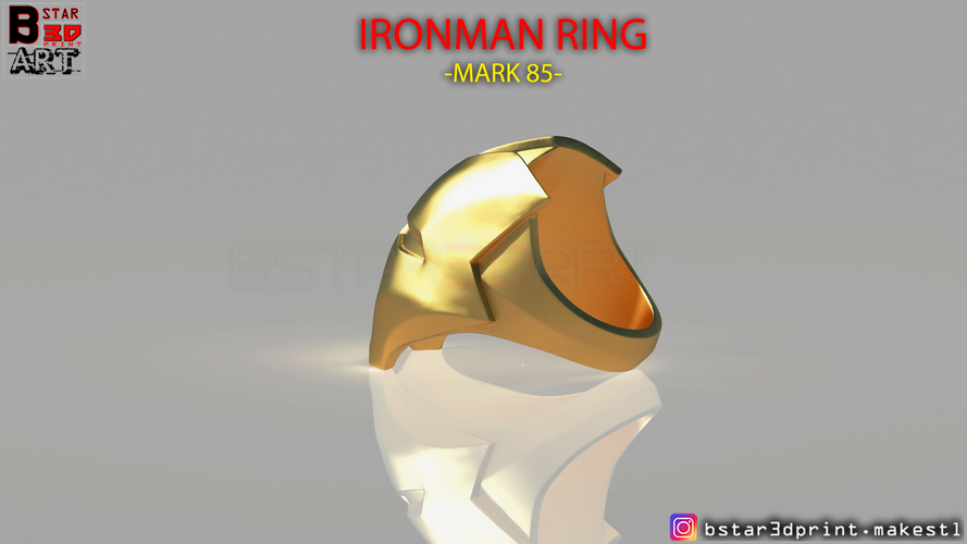 IRON MAN RING - jewelry Mark 85 - Infinity war  3D Print 259321