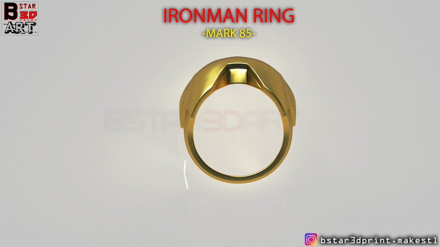 IRON MAN RING - jewelry Mark 85 - Infinity war  3D Print 259324