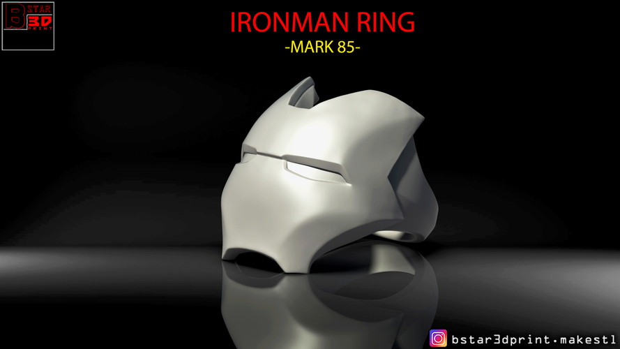 IRON MAN RING - jewelry Mark 85 - Infinity war  3D Print 259325