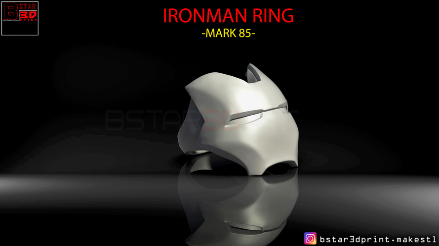 IRON MAN RING - jewelry Mark 85 - Infinity war  3D Print 259326