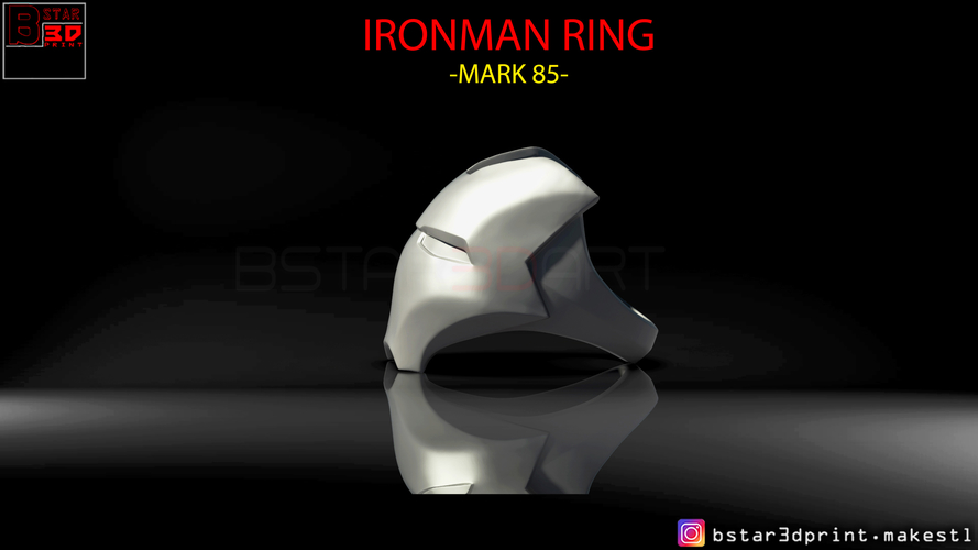 IRON MAN RING - jewelry Mark 85 - Infinity war  3D Print 259327