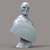 1/10 Scale Captain America Bust - Thumbnail 3