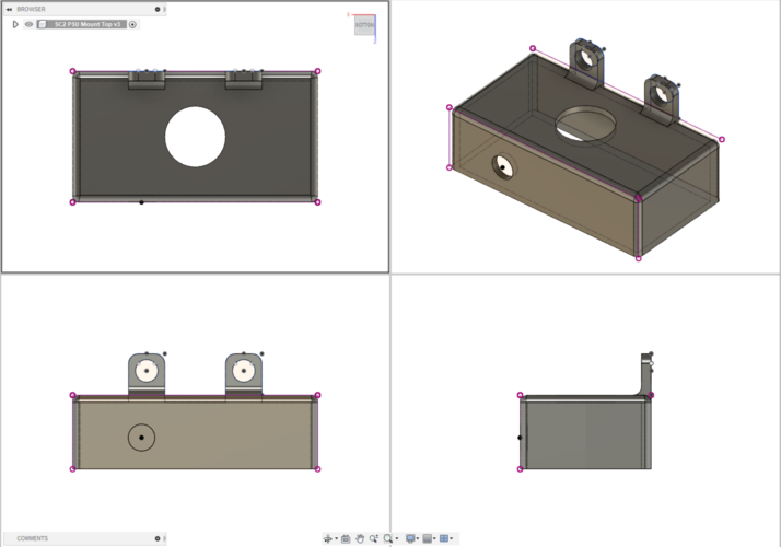 Simucube 2 Sport/Pro Power Supply Mounts 3D Print 259614