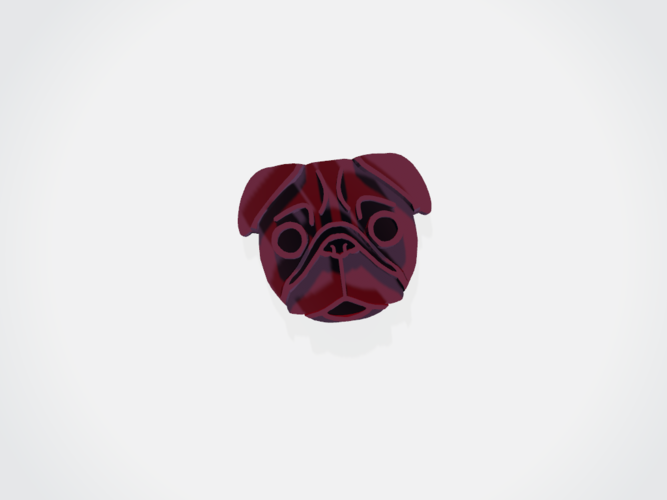 Pug cookie cutter 3D Print 259705