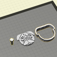 Pug cookie cutter - Thumbnail 2