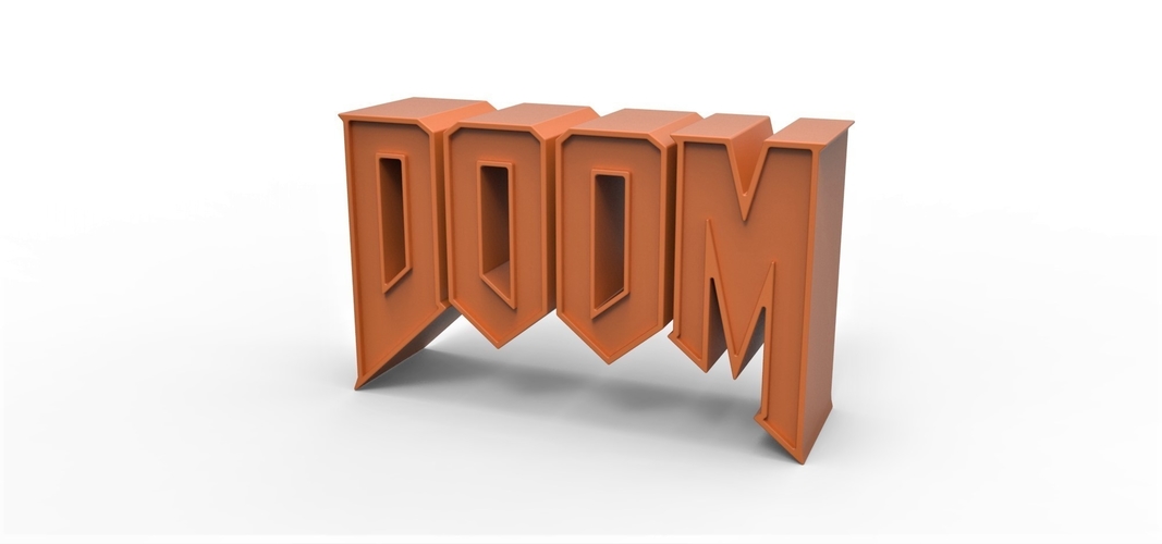 3D printable DOOM emblem