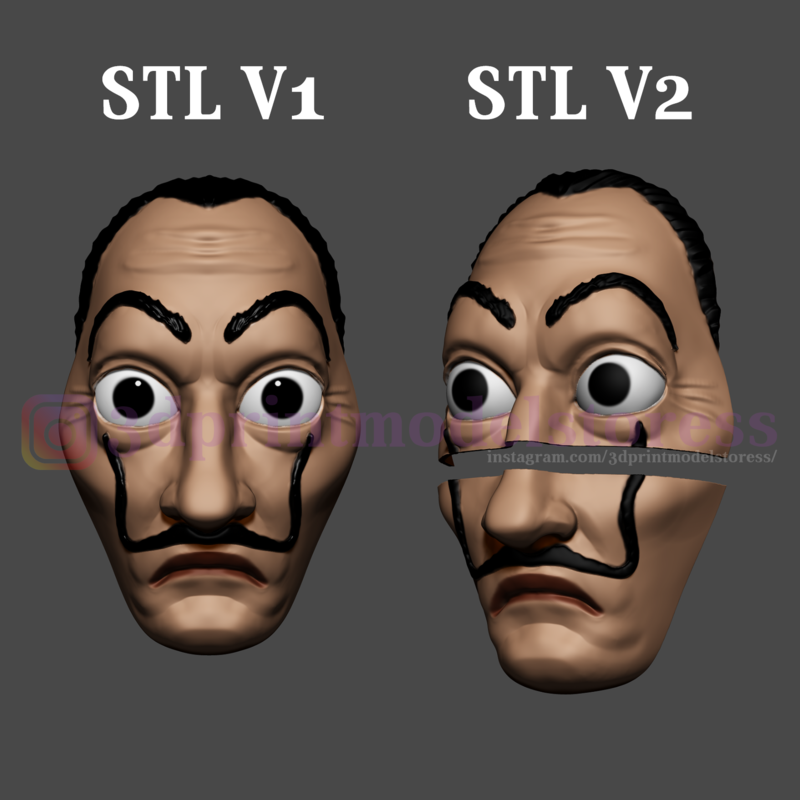 Dali Mask Salvador Lacasa de papel Face Mask - Money Heist Mask