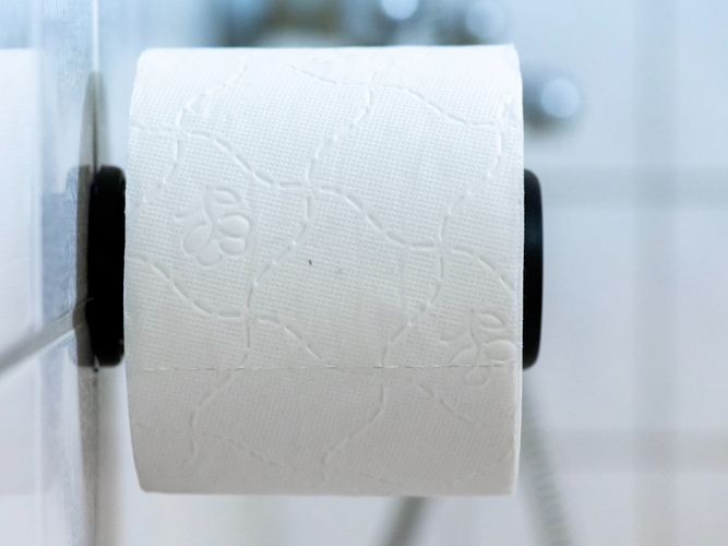 Hyper Minimalistic Toilet Paper Spool Holder 3D Print 259857