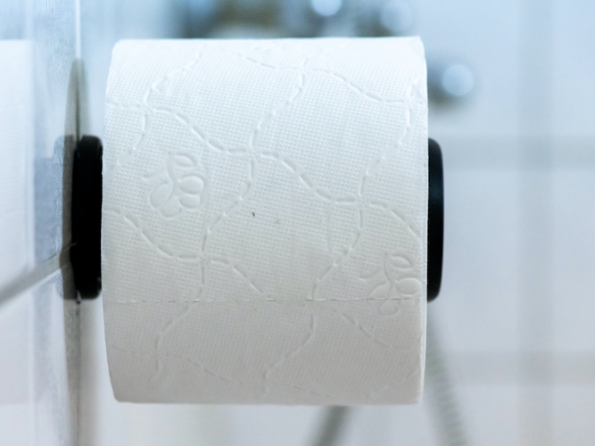 Hyper Minimalistic Toilet Paper Spool Holder 3D Print 259865