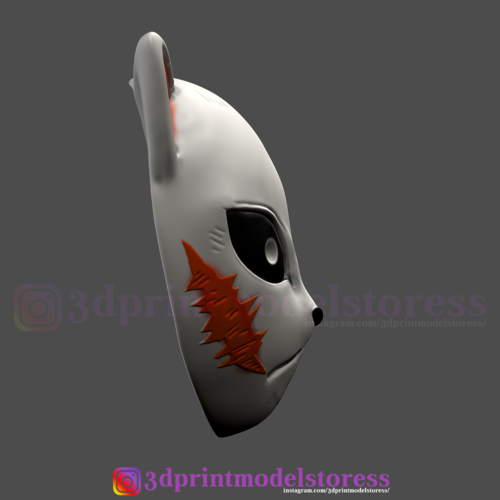 Kimetsu no Yaiba Sabito Mask - Kitsune Fox Mask for Cosplay  3D Print 259870