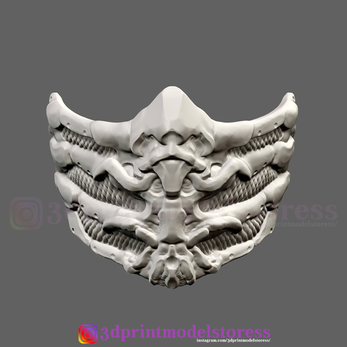 Scorpion Mask from Mortal Kombat Halloween Costume Cosplay  3D Print 259878