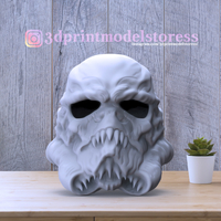 Stormtrooper Star Wars Zombie Helmet Cosplay Costume Halloween  - Thumbnail 2
