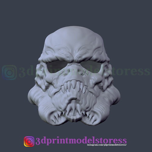 Stormtrooper Star Wars Zombie Helmet Cosplay Costume Halloween  3D Print 259887
