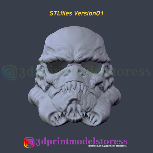 Stormtrooper Star Wars Zombie Helmet Cosplay Costume Halloween  3D Print 259892