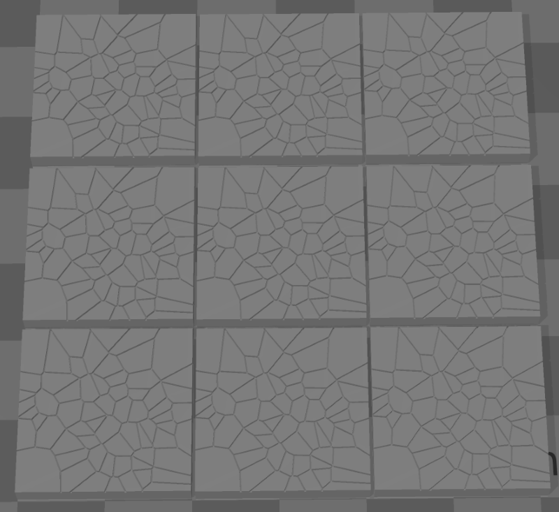 Set of Nine Mini Terrain Tiles