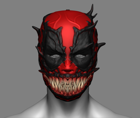 Deadpool Venom Mask Cosplay Halloween Helmet 3D Print 259959