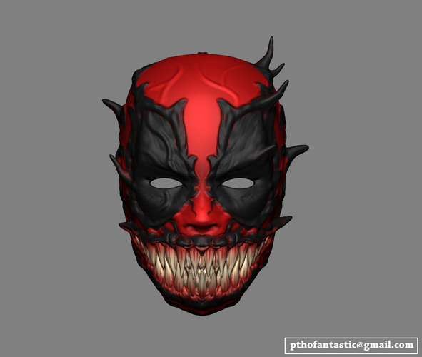 Deadpool Venom Mask Cosplay Halloween Helmet 3D Print 259960