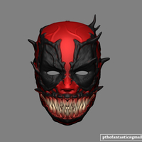 Deadpool Venom Mask Cosplay Halloween Helmet - Thumbnail 3