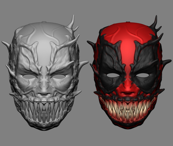 Deadpool Venom Mask Cosplay Halloween Helmet 3D Print 259966