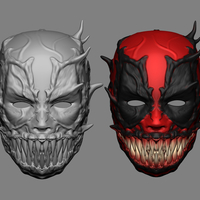 Deadpool Venom Mask Cosplay Halloween Helmet - Thumbnail 9