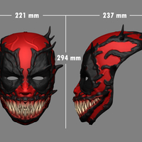 Deadpool Venom Mask Cosplay Halloween Helmet - Thumbnail 11